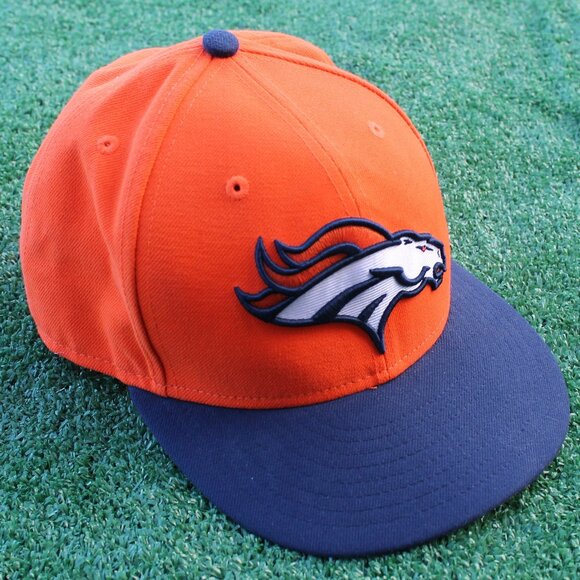 🧡🏈💙New Era 59FIFTY NFL Official On Field Denver Broncos Embroidered 7 1/2 - Picture 1 of 4